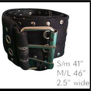 Black suede belt 🛍bundle for a discount